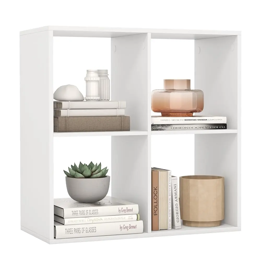 4-Cube Bookcase, White Cubby Bookshelf W/Ba Guardrail & Anti-Tipping Kits, 4-Tier Freestanding Storage Organizer With Shelves,
4-Cube Bookcase, White Cubby Bookshelf W/Ba Guardrail & Anti-Tipping Kits, 4-Tier Freestanding Storage Organizer With Shelves,