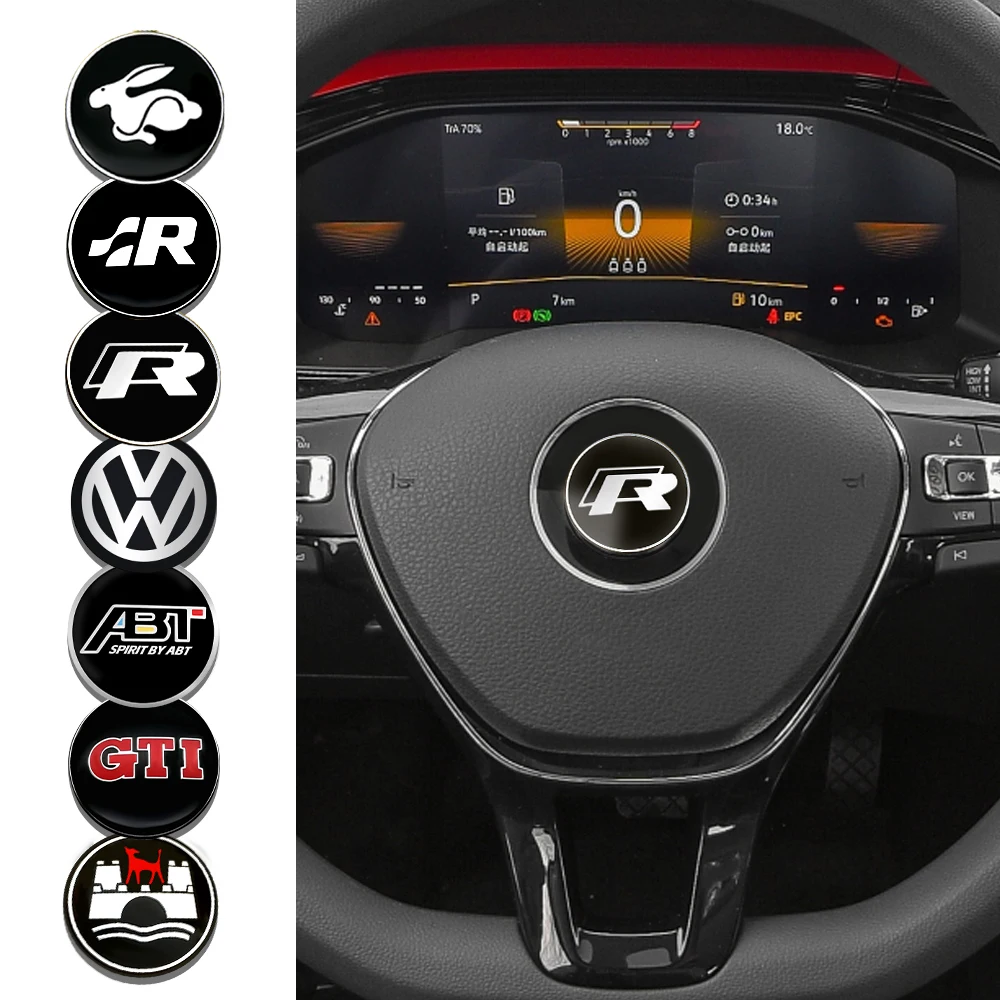45/50mm Car Aluminum Badge Steering Wheel Logo Trim Sticker For Volkswagen Golf Rline Passat GTI Lavida Sagitar Scirocco Tiguan
45/50mm Car Aluminum Badge Steering Wheel Logo Trim Sticker For Volkswagen Golf Rline Passat GTI Lavida Sagitar Scirocco Tiguan