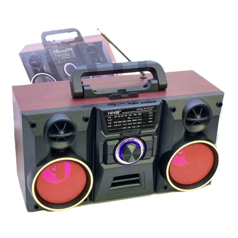 NS6633BT Portable Bluetooth Speaker Wooden Portable Home Retro Audio Radio Creative Gifts
NS6633BT Portable Bluetooth Speaker Wooden Portable Home Retro Audio Radio Creative Gifts