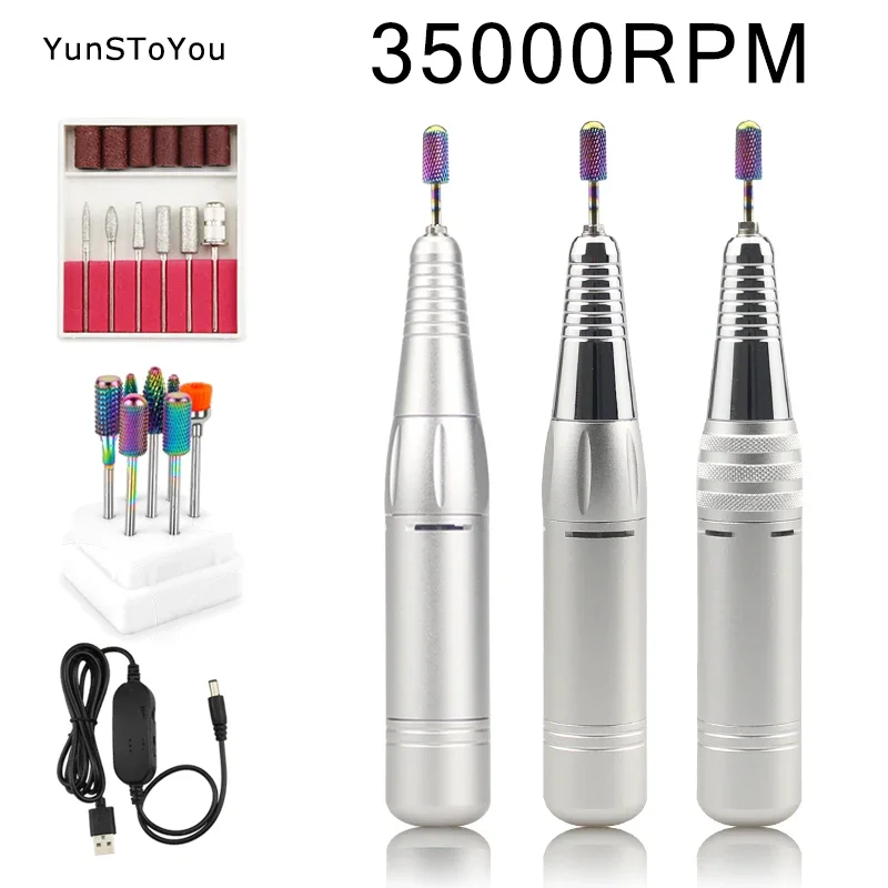 Nail Drill Machine 35000 RPM Electric Manicure Machine USB Portable Nail Drill Pen for Manicure Gel Milling Nail Bit Tool Set
Nail Drill Machine 35000 RPM Electric Manicure Machine USB Portable Nail Drill Pen for Manicure Gel Milling Nail Bit Tool Set