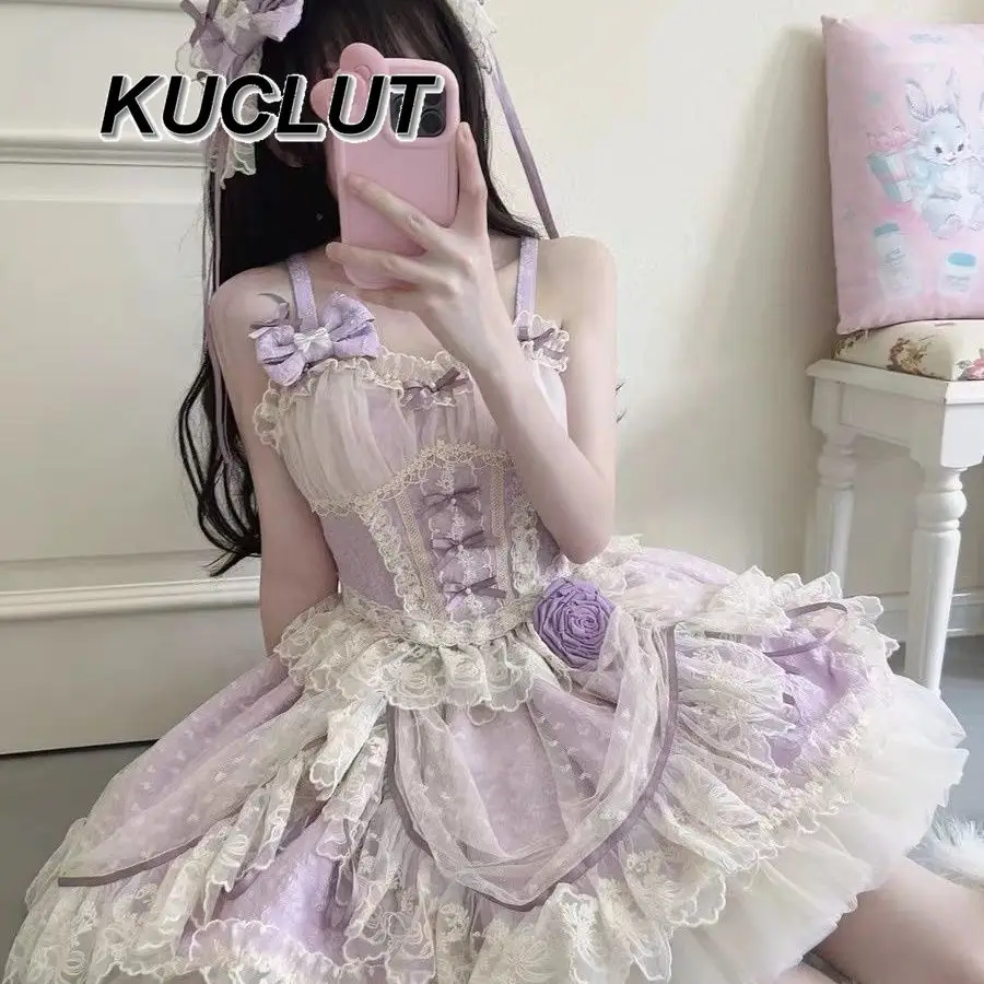 Lolita Suit Sweetheart Sweet Cute Summer 2 Piece Sets Womens Outfits Casual Elegant Short Top and Skirts Set for Lady
Lolita Suit Sweetheart Sweet Cute Summer 2 Piece Sets Womens Outfits Casual Elegant Short Top and Skirts Set for Lady