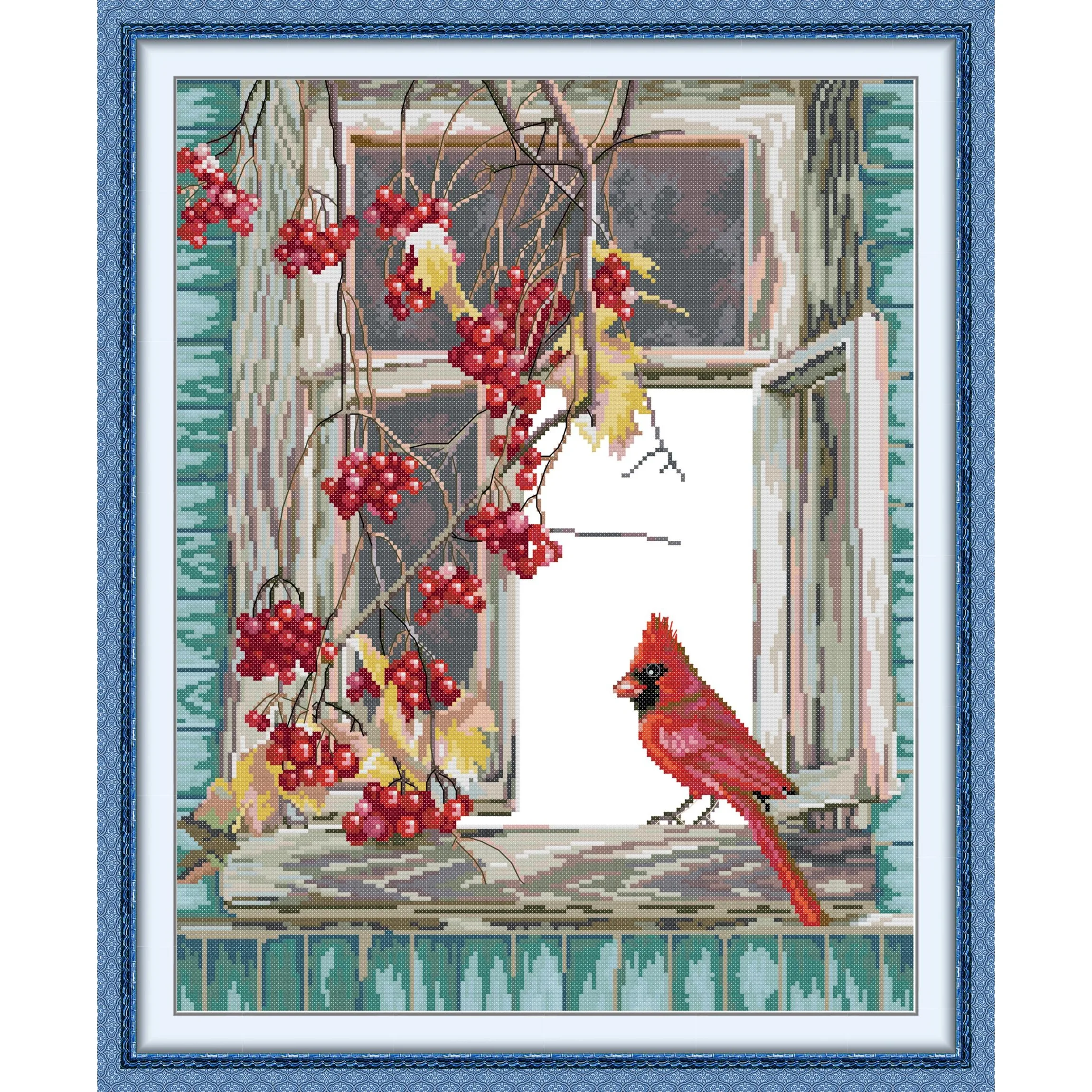 Joy Sunday Pre-printed Cross Stitch Kit Easy Pattern Aida Stamped Fabric Embroidery Set-Bird on The Windowsill
Joy Sunday Pre-printed Cross Stitch Kit Easy Pattern Aida Stamped Fabric Embroidery Set-Bird on The Windowsill