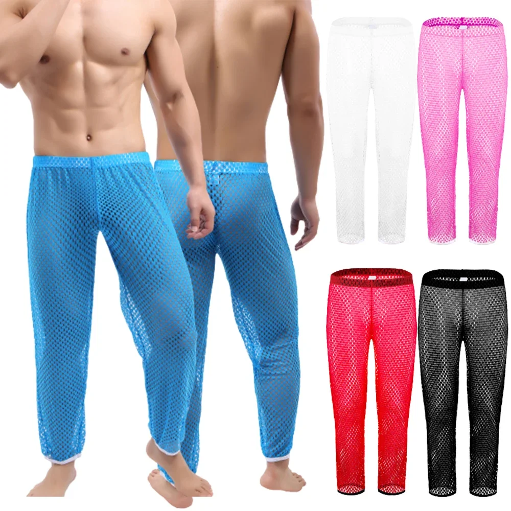 Men Sexy Transparent Fishnet Pajama Bottoms See Through Mesh Casual Trousers Pants Sheer Mesh Soft Hollow Out Leggings Sleepwear
Men Sexy Transparent Fishnet Pajama Bottoms See Through Mesh Casual Trousers Pants Sheer Mesh Soft Hollow Out Leggings Sleepwear