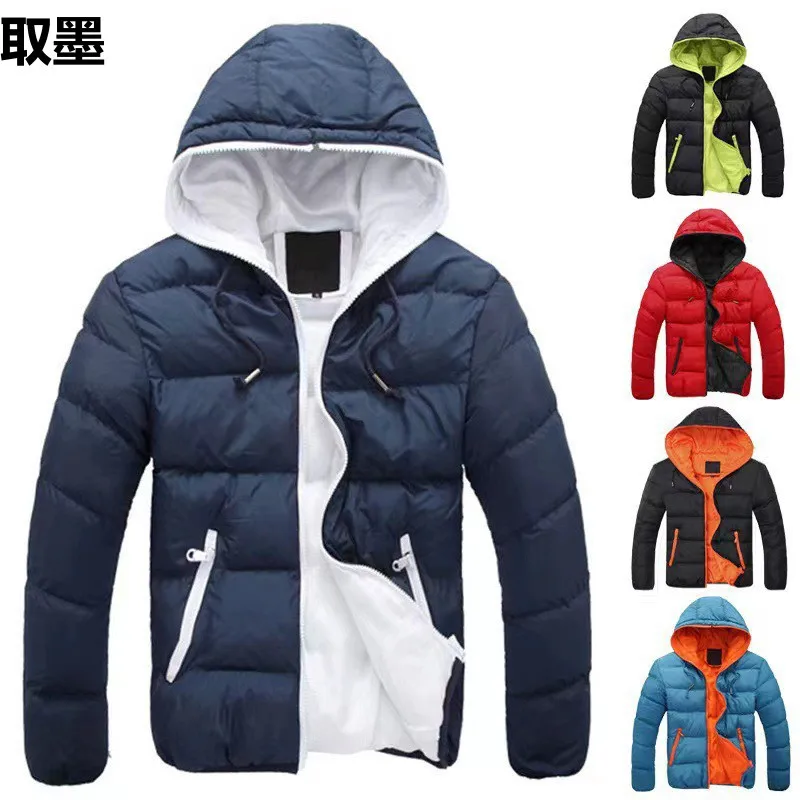 Winter Cotton Jaet Men's Hooded Casual Warm Coat Youth Trendy Long Zipper Color Blo Design Comfortable Breathable Outerwear
Winter Cotton Jaet Men's Hooded Casual Warm Coat Youth Trendy Long Zipper Color Blo Design Comfortable Breathable Outerwear