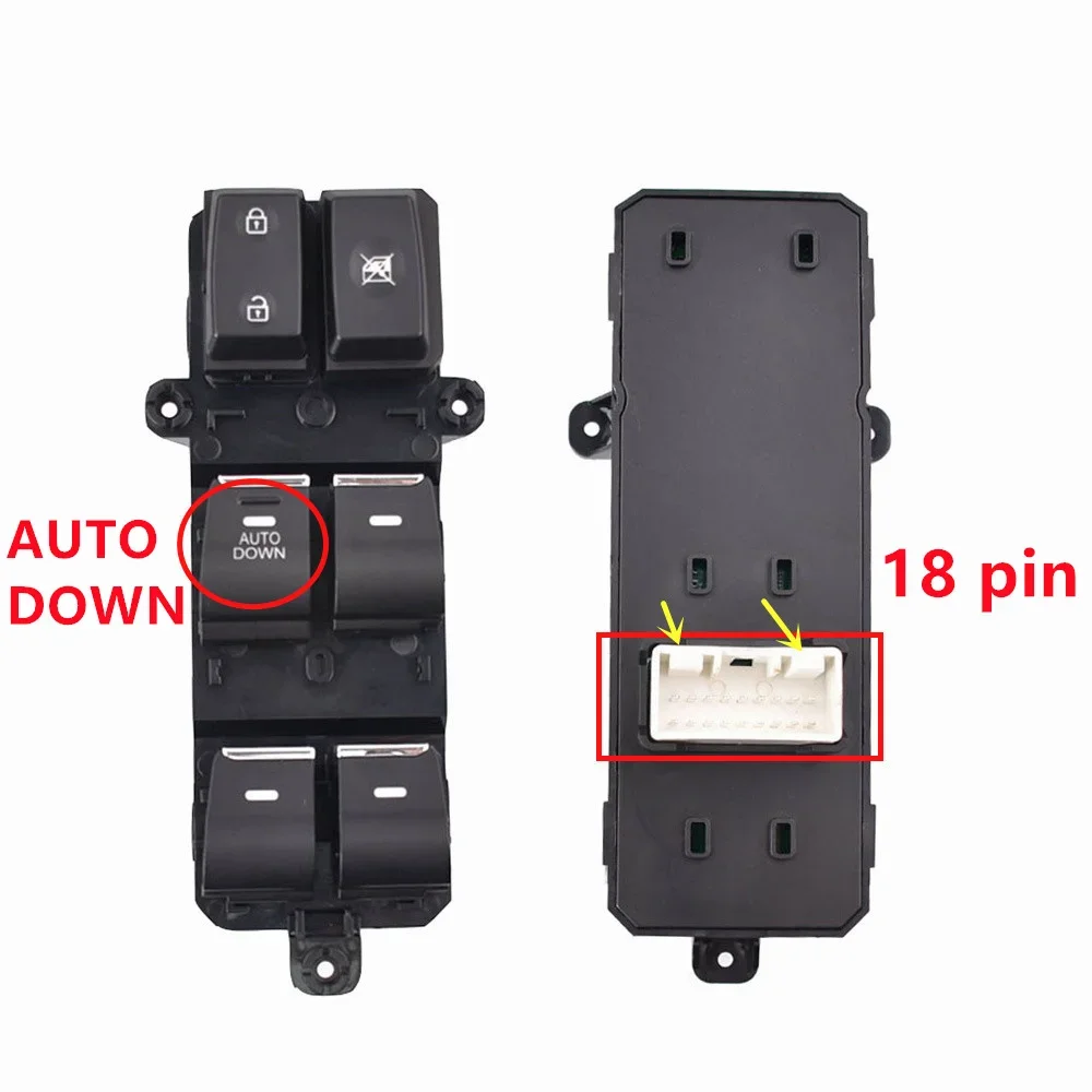 For Hyundai Tucson 2016 2017 2018 2019 Electric Master Power Window Control Switch Glass Lifter Button 93570-D3050 93570-D3051
For Hyundai Tucson 2016 2017 2018 2019 Electric Master Power Window Control Switch Glass Lifter Button 93570-D3050 93570-D3051