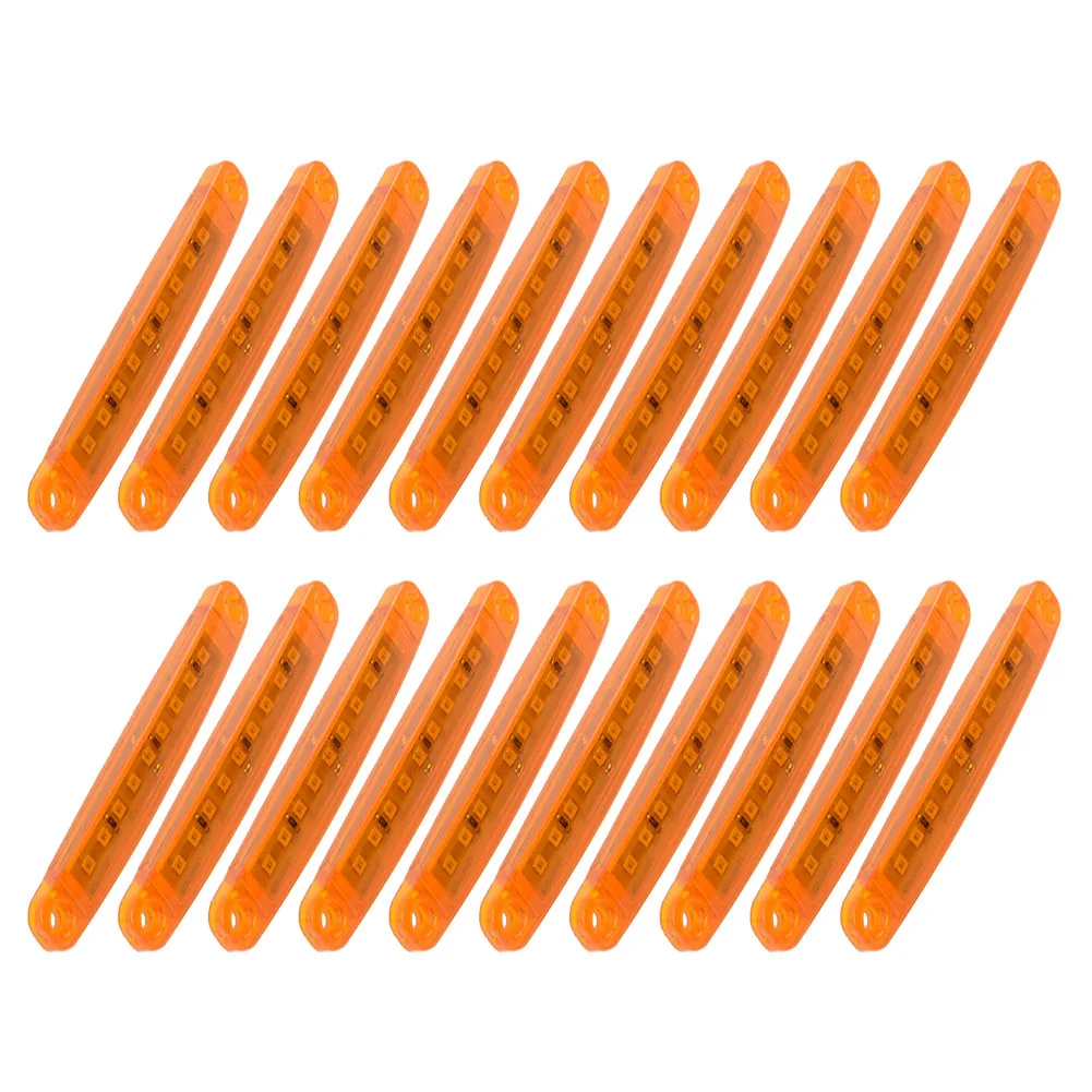 20pcs Set Amber 9LED Truck Lights Side Car Bus Marker Light Waterproof 24V Material: ABS Plastic *Light Source: LED
20pcs Set Amber 9LED Truck Lights Side Car Bus Marker Light Waterproof 24V Material: ABS Plastic *Light Source: LED