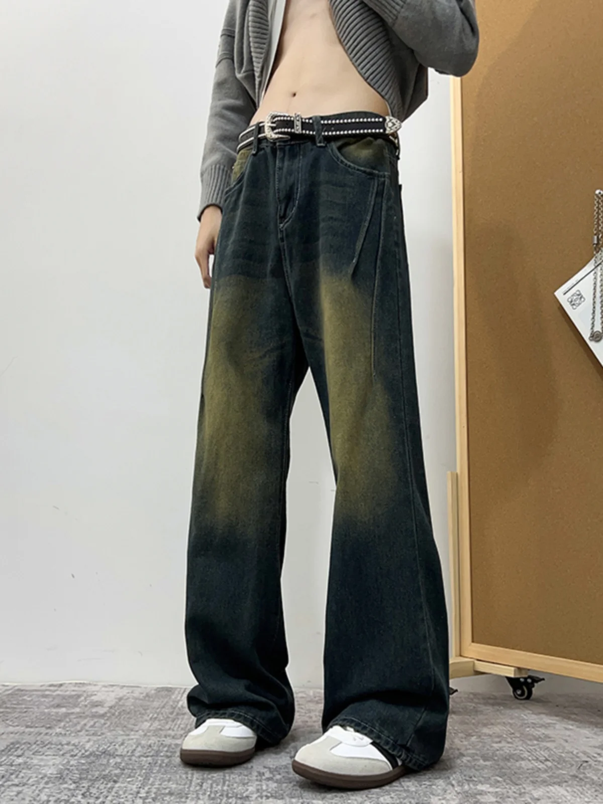 Waed Denim Jeans Men's Loose Straight Leg Long Pants Autumn Winter Cleanfit American Sle Retro Knife Casual Faion
Waed Denim Jeans Men's Loose Straight Leg Long Pants Autumn Winter Cleanfit American Sle Retro Knife Casual Faion