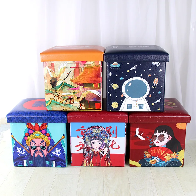 Multi-functional Folding Leather Storage Stool Cartoon Children's Toy Square Sitting Storage Stool Organizer Jewelry Organizer
Multi-functional Folding Leather Storage Stool Cartoon Children's Toy Square Sitting Storage Stool Organizer Jewelry Organizer