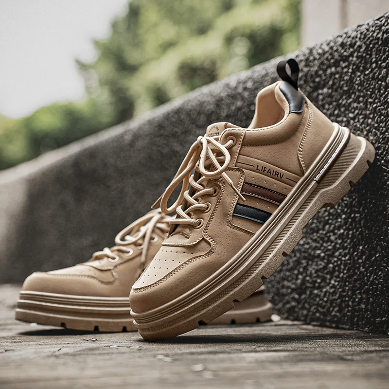 Men's Fashion Board Shoes Trend Platform Casual Retro High-quality Workwear Thick Soled Anti Slip and Wear-resistant Shoes 2024
Men's Fashion Board Shoes Trend Platform Casual Retro High-quality Workwear Thick Soled Anti Slip and Wear-resistant Shoes 2024