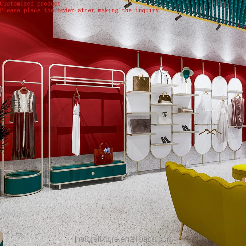 Clothes Display Rack for Sale Garment Shop Fixtures Clothes Retail Store Design Custom Wooden and Metal Clothing Racks
Clothes Display Rack for Sale Garment Shop Fixtures Clothes Retail Store Design Custom Wooden and Metal Clothing Racks