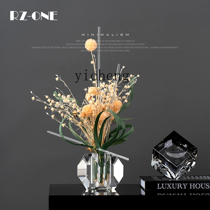 FY Crystal Glass Floral Arrangement Green Plant Flower Arrangement Living Room Dining Table Discussion Desktop Decoration
FY Crystal Glass Floral Arrangement Green Plant Flower Arrangement Living Room Dining Table Discussion Desktop Decoration