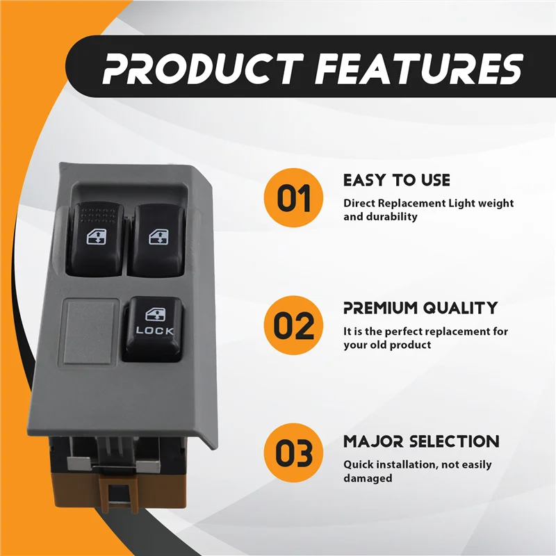 NEW-For Mitsubishi Canter Auto Switch Left Drive Window Lift Switch 12V Power Window Switch MC898319
NEW-For Mitsubishi Canter Auto Switch Left Drive Window Lift Switch 12V Power Window Switch MC898319