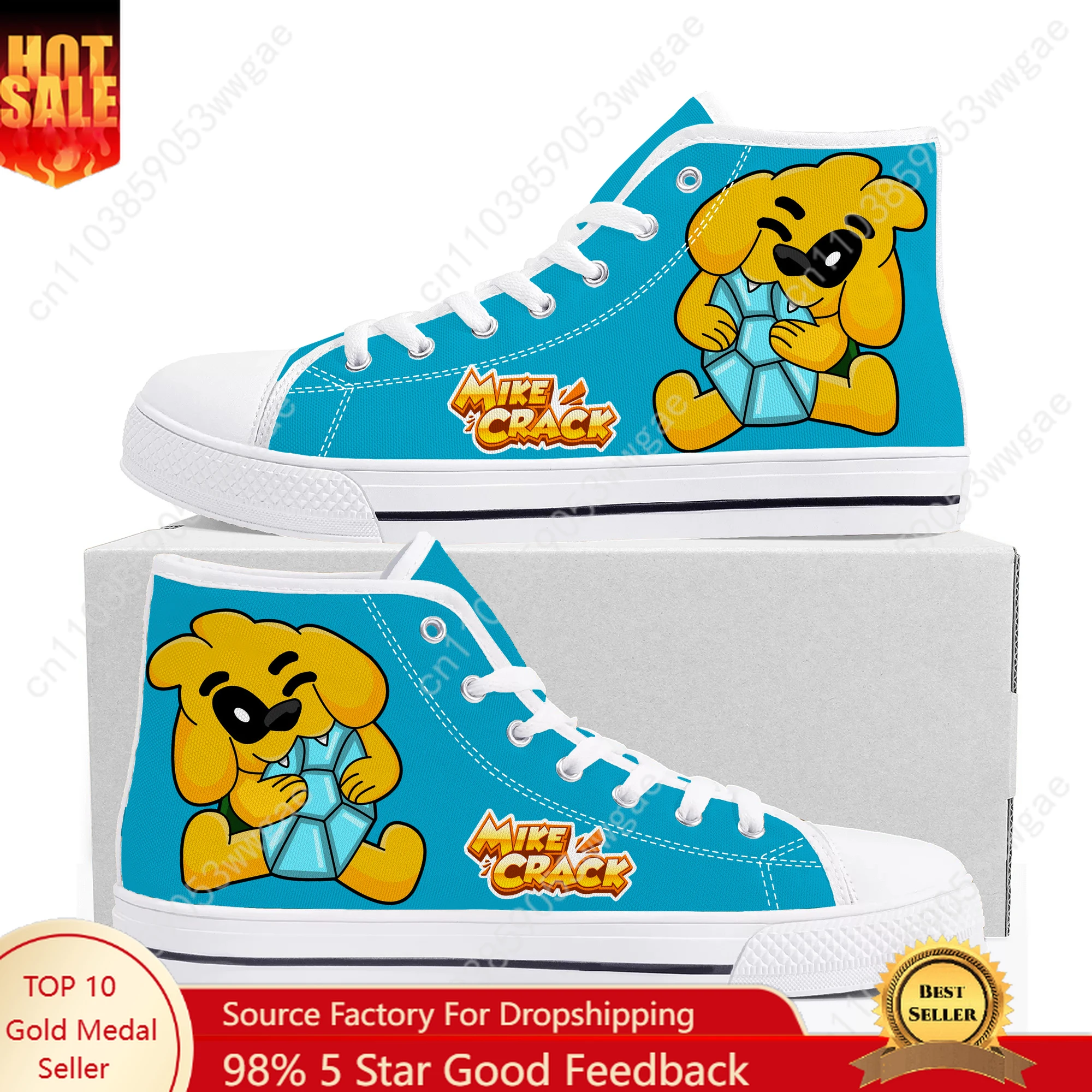 Mikecrack High Top Sneaker Mens Womens Teenager High Quality Canvas Sneaker Fashion Casual Couple Shoes Cartoon Custom Made Shoe
Mikecrack High Top Sneaker Mens Womens Teenager High Quality Canvas Sneaker Fashion Casual Couple Shoes Cartoon Custom Made Shoe