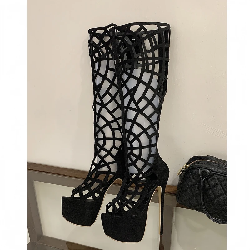 Eilyken Summer Street Style Stiletto Heels Peep Toe Women Sandals Boots Fashion Hollow Out Platform Zipper Shoes
Eilyken Summer Street Style Stiletto Heels Peep Toe Women Sandals Boots Fashion Hollow Out Platform Zipper Shoes