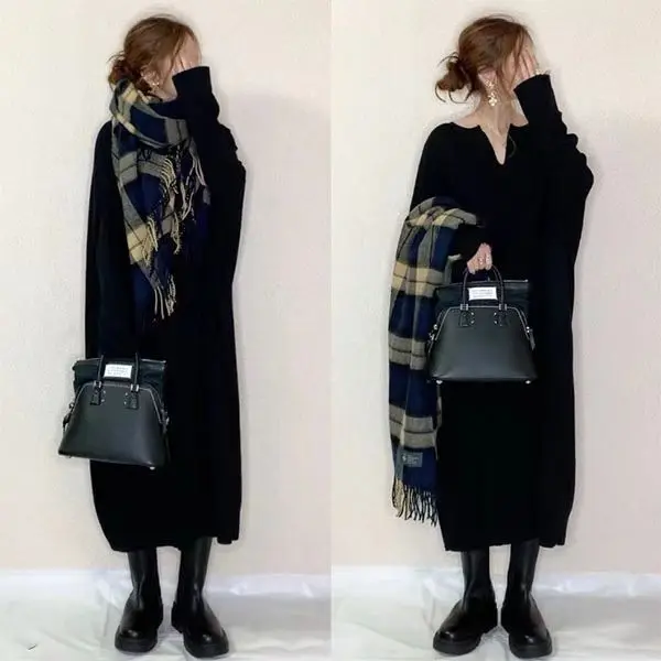 2025 Autumn/winter New Korean Fashion Solid Color Dress, Women's Long Sleeve, Slim Fit Summer Dress Robe Vestido Women Elegant
2025 Autumn/winter New Korean Fashion Solid Color Dress, Women's Long Sleeve, Slim Fit Summer Dress Robe Vestido Women Elegant