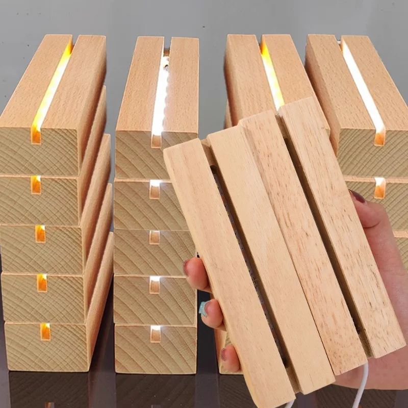 Прямоугольная деревянная светодиодная подставка, USB-подставка с подсветкой, подставки для дисплея, держатель лампы, ночные светильники, ручная работа, сделай сам, художественный декор, светильник
Прямоугольная деревянная светодиодная подставка, USB-подставка с подсветкой, подставки для дисплея, держатель лампы, ночные светильники, ручная работа, сделай сам, художественный декор, светильник