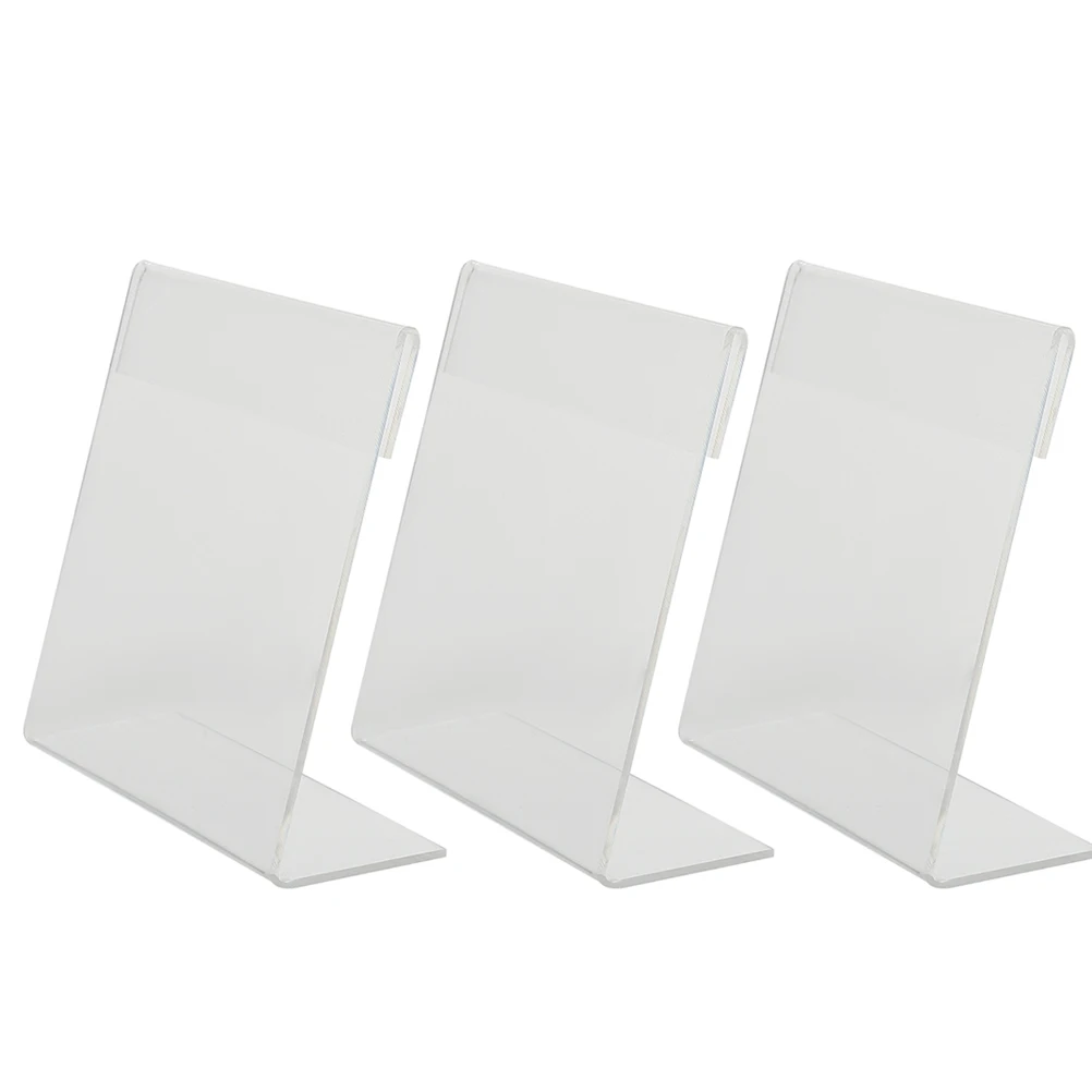 3 Pcs Price Tags 110x85mm Horizontal Acrylic Display Stands Rack Shelf Flyers Advertising Sign Holders Retail Market
3 Pcs Price Tags 110x85mm Horizontal Acrylic Display Stands Rack Shelf Flyers Advertising Sign Holders Retail Market
