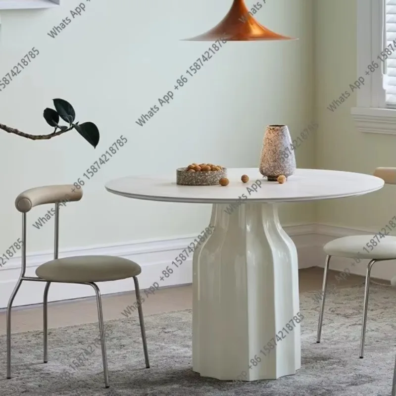 Обеденный стол X Ice Cream Dining Table Light в стиле французского ретро, круглый, кремового цвета, для небольшой квартиры, комплект со стульями.
Обеденный стол X Ice Cream Dining Table Light в стиле французского ретро, круглый, кремового цвета, для небольшой квартиры, комплект со стульями.