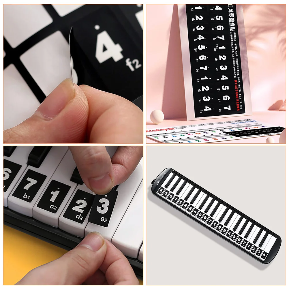 2pcs Melodica Keyboard Stickers Self-Adhesive Pitch Labels Practice Stickers For Beginners Reusable Music Instrument Supplies
2pcs Melodica Keyboard Stickers Self-Adhesive Pitch Labels Practice Stickers For Beginners Reusable Music Instrument Supplies