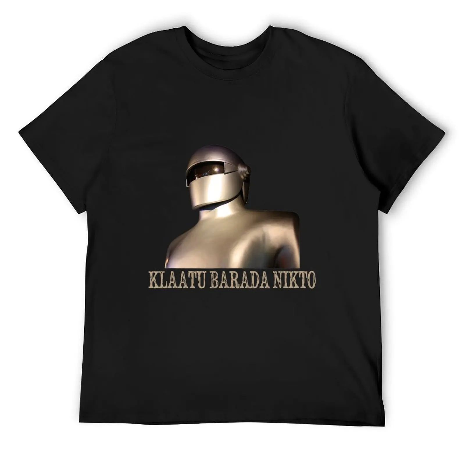 Футболка Klaatu Barada Nikto Robot Sifi, заготовки, футболка на заказ, черные фигурки аниме, мужская одежда
Футболка Klaatu Barada Nikto Robot Sifi, заготовки, футболка на заказ, черные фигурки аниме, мужская одежда