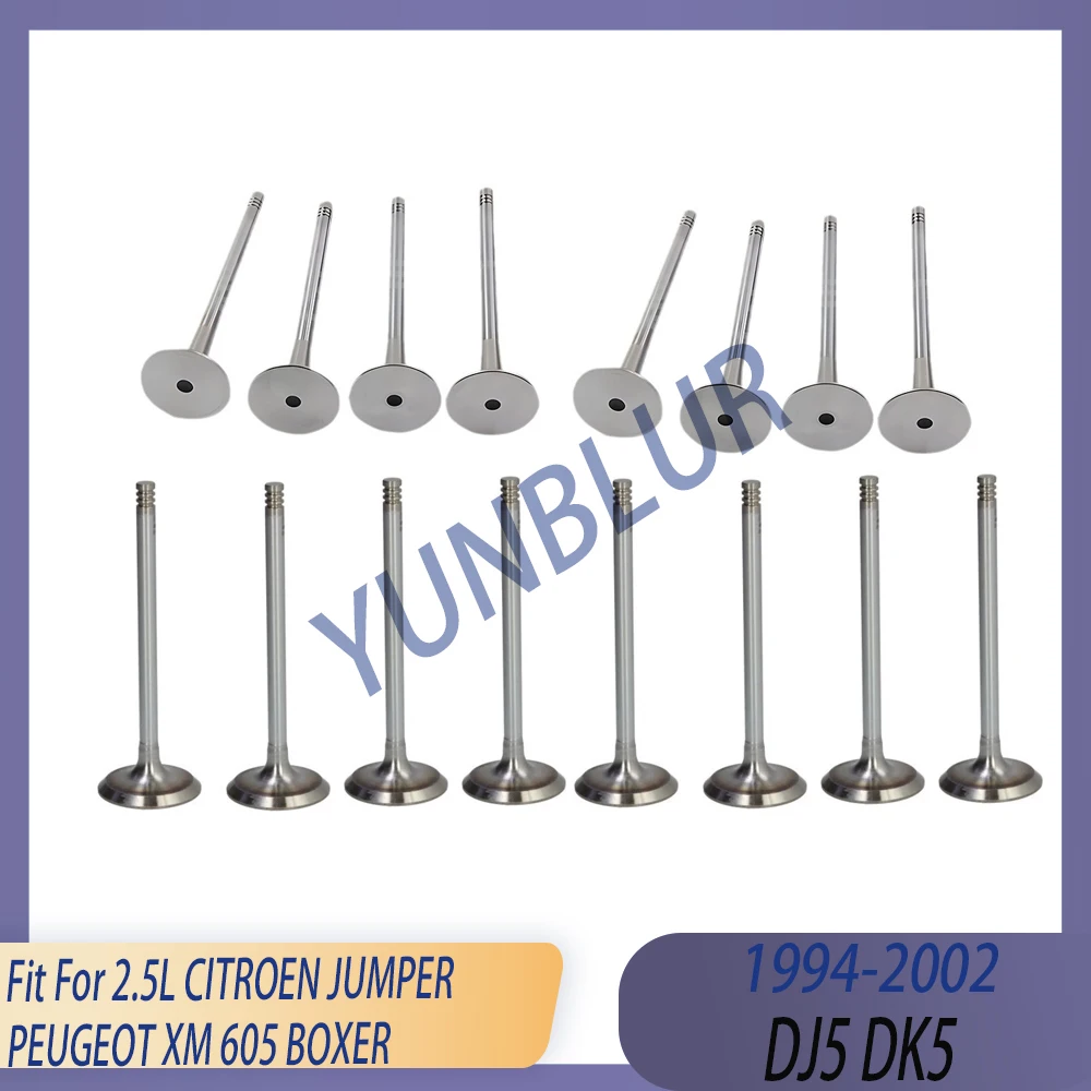 16pcs Engines Part Intake & Exhaust Valve Set Fit 2.5 L DJ5 DK5 94-02 Diesel For CITROEN JUMPER PEUGEOT XM 605 BOXER
16pcs Engines Part Intake & Exhaust Valve Set Fit 2.5 L DJ5 DK5 94-02 Diesel For CITROEN JUMPER PEUGEOT XM 605 BOXER