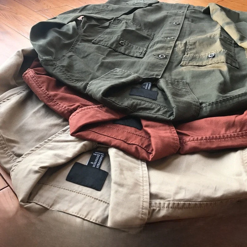 Fashionable Washed Workwear Shirt Casual Long Sleeve Men's Style Standard Fit Urban Lifestyle Pure Color Couple's Trendy Shirt
Fashionable Washed Workwear Shirt Casual Long Sleeve Men's Style Standard Fit Urban Lifestyle Pure Color Couple's Trendy Shirt