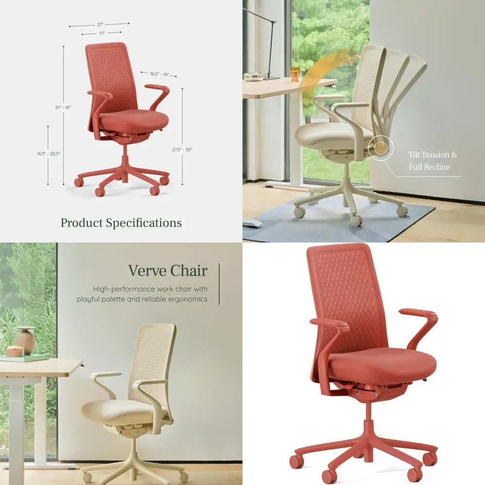 Executive Office Chair with Contoured Back, Adjustable Lumbar, High-Density Foam, 3D Knit Back, for 5' to 6', Up to 275 lbs, Cor
Executive Office Chair with Contoured Back, Adjustable Lumbar, High-Density Foam, 3D Knit Back, for 5' to 6', Up to 275 lbs, Cor