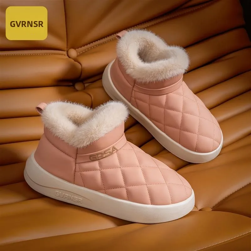 Waterproof PU Cotton Slippers with Back Heel for Men And Women Indoor Home Shoes Warm Anti-Slip Plush Added Fall Winter
Waterproof PU Cotton Slippers with Back Heel for Men And Women Indoor Home Shoes Warm Anti-Slip Plush Added Fall Winter