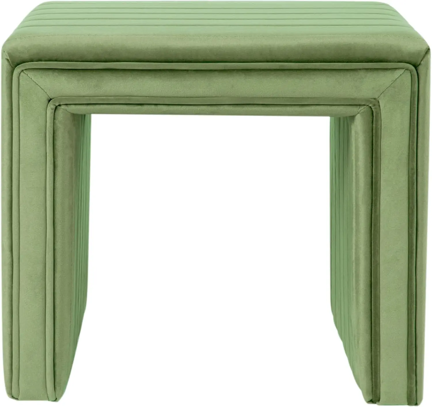 Modern Channel Tufted Velvet Ottoman Home Décor|Ottoman for Living Room & Bedroom - Green
Modern Channel Tufted Velvet Ottoman Home Décor|Ottoman for Living Room & Bedroom - Green