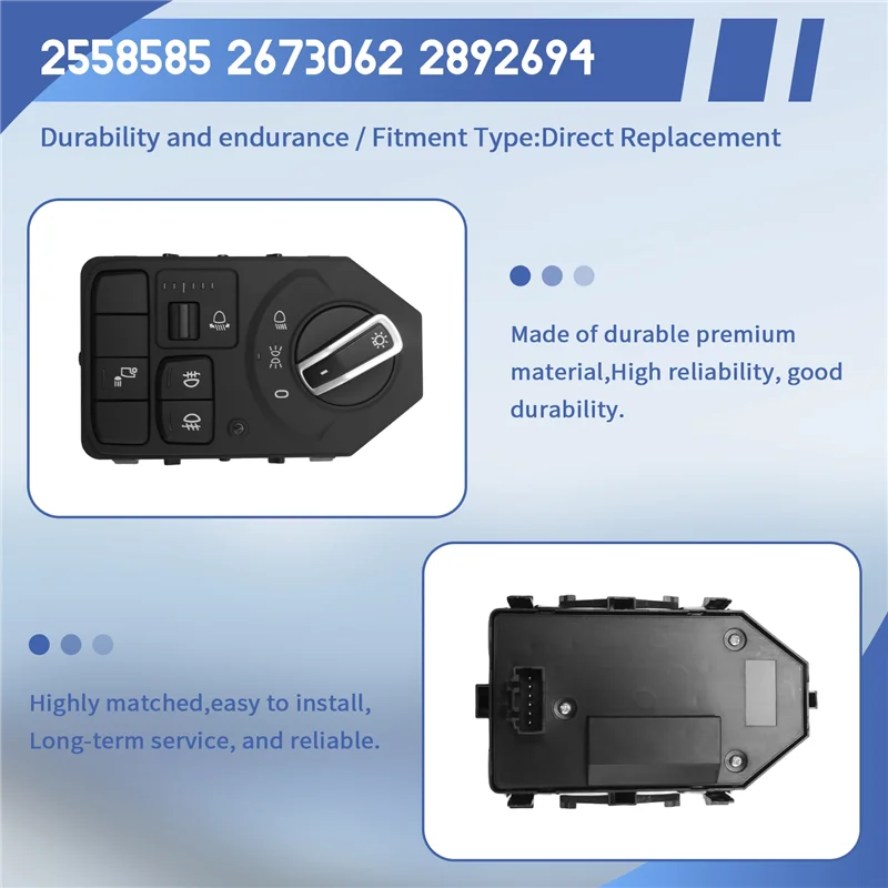 Headlight Switch Panel Switch For Scania Truck Car 2558585 2673062 2892694 2892594 LHD
Headlight Switch Panel Switch For Scania Truck Car 2558585 2673062 2892694 2892594 LHD