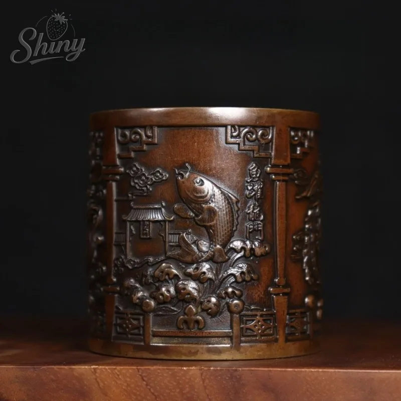 Retro Dragon Phoenix Pen Holder Exquisite Living Room Office Desk Ornament Home Decor Item Handicraft Gift
Retro Dragon Phoenix Pen Holder Exquisite Living Room Office Desk Ornament Home Decor Item Handicraft Gift