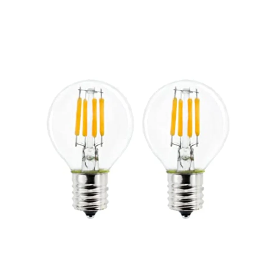 2-Pack E17 Mini Globe Bulb S11 LED Light Bulb, E17 Intermediate Base 4W Warm White 2700K, 40 Watt S11 G40 Incandescent Bulb Rep
2-Pack E17 Mini Globe Bulb S11 LED Light Bulb, E17 Intermediate Base 4W Warm White 2700K, 40 Watt S11 G40 Incandescent Bulb Rep