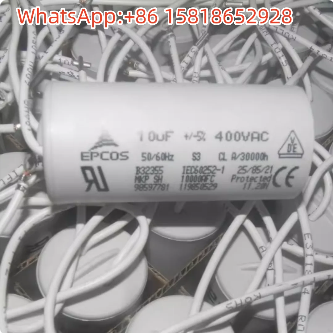 1pcs EPCOS 400V 10uF 400VAC B32355B4106J MKP Start Film Capacitor
1pcs EPCOS 400V 10uF 400VAC B32355B4106J MKP Start Film Capacitor