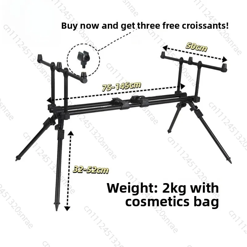 All-terrain Three-head Bracket (free Rod Pillow) Frosted Black Fishing
All-terrain Three-head Bracket (free Rod Pillow) Frosted Black Fishing