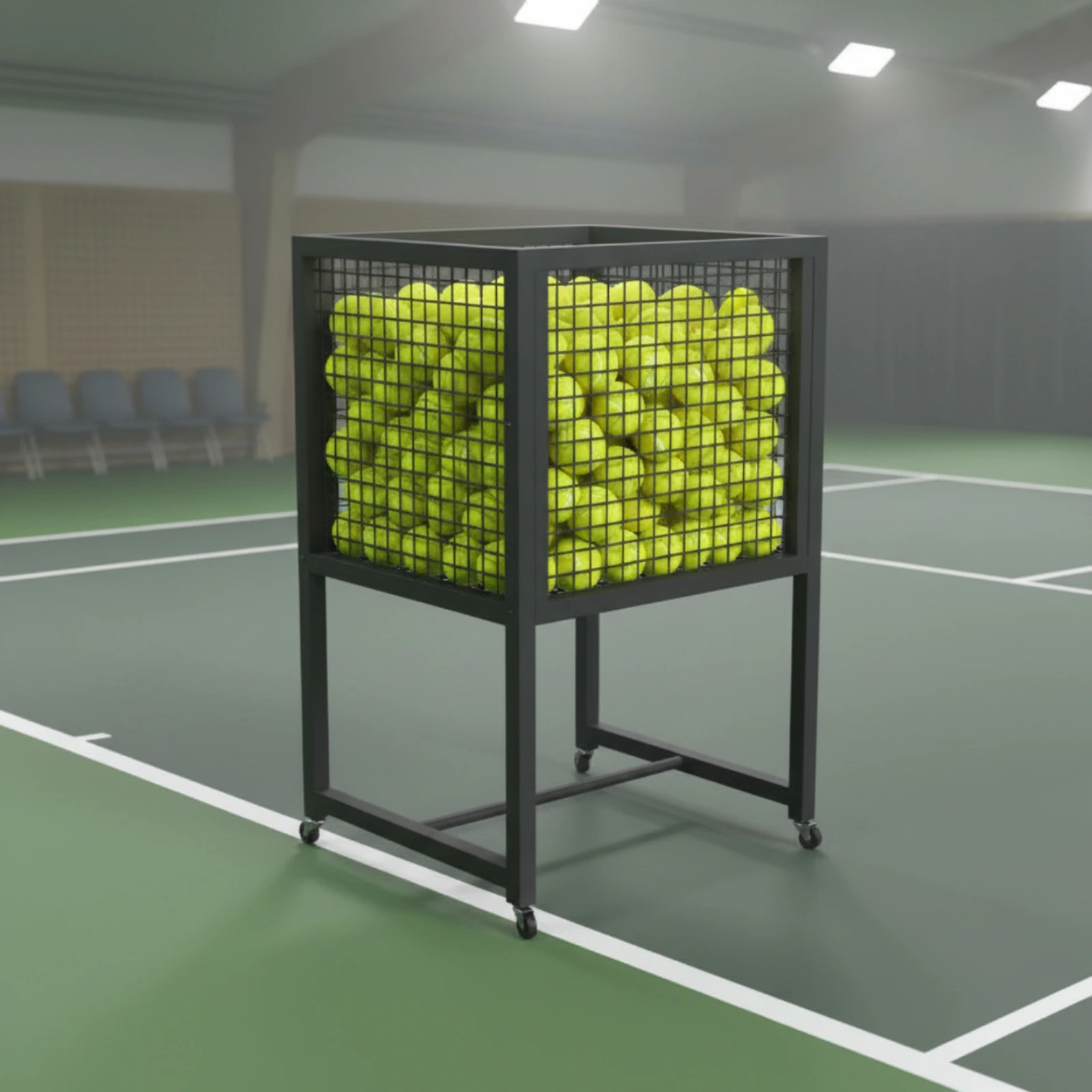Rolling Tennis Basket Exposed Top Portable Ball Carrier
Rolling Tennis Basket Exposed Top Portable Ball Carrier