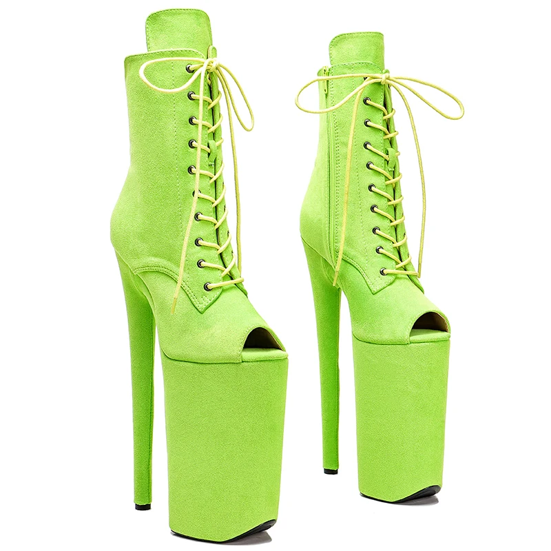 Leecabe 26CM/10inches Suede Upper High Heel Platform Open Toe Ankle Boot Pole Dance Boot 
Leecabe 26CM/10inches Suede Upper High Heel Platform Open Toe Ankle Boot Pole Dance Boot