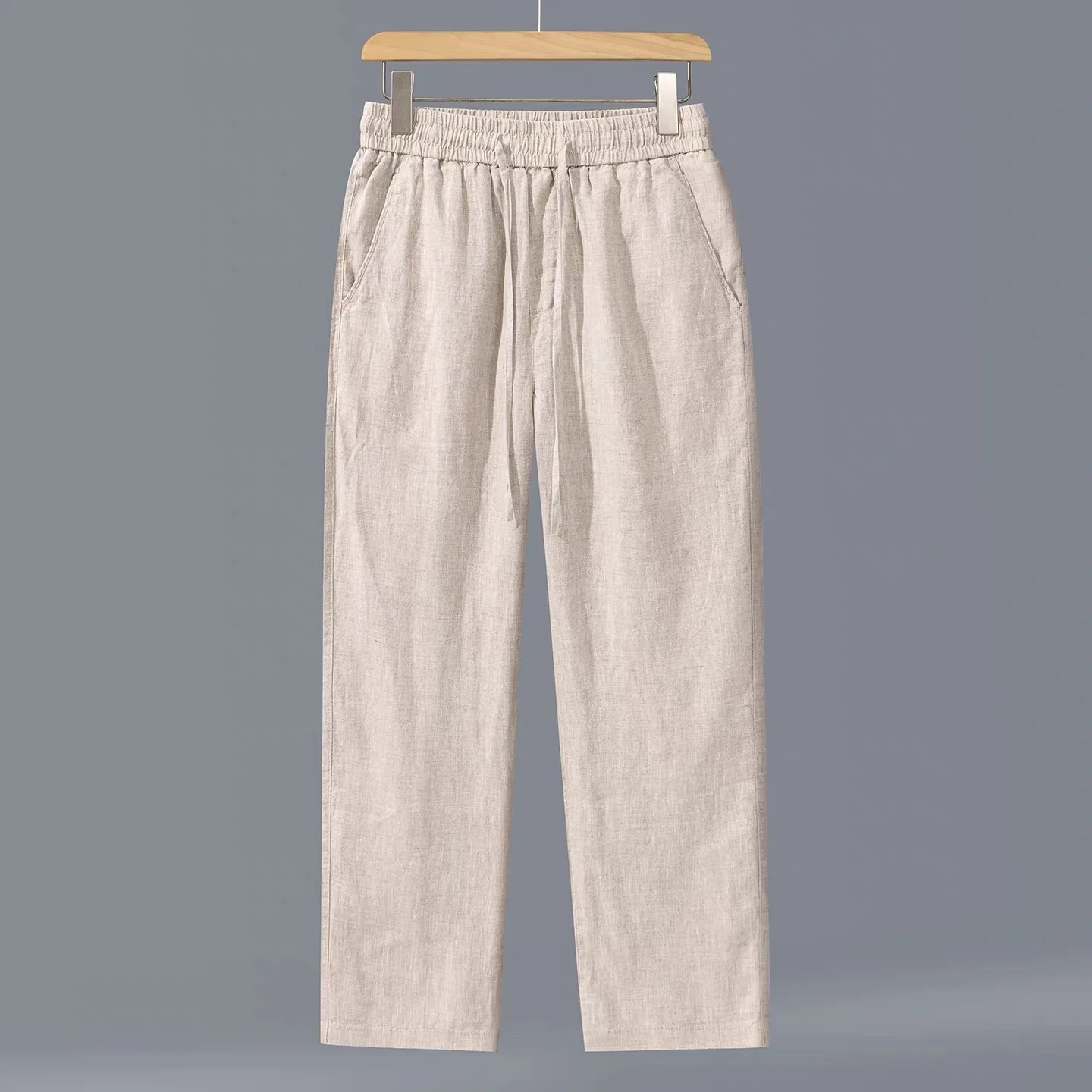 High-End Men's Pure Linen Straight Leg Pants Summer Breathable Drapey Elastic Waist Casual Versatile Loose Fit Trousers
High-End Men's Pure Linen Straight Leg Pants Summer Breathable Drapey Elastic Waist Casual Versatile Loose Fit Trousers