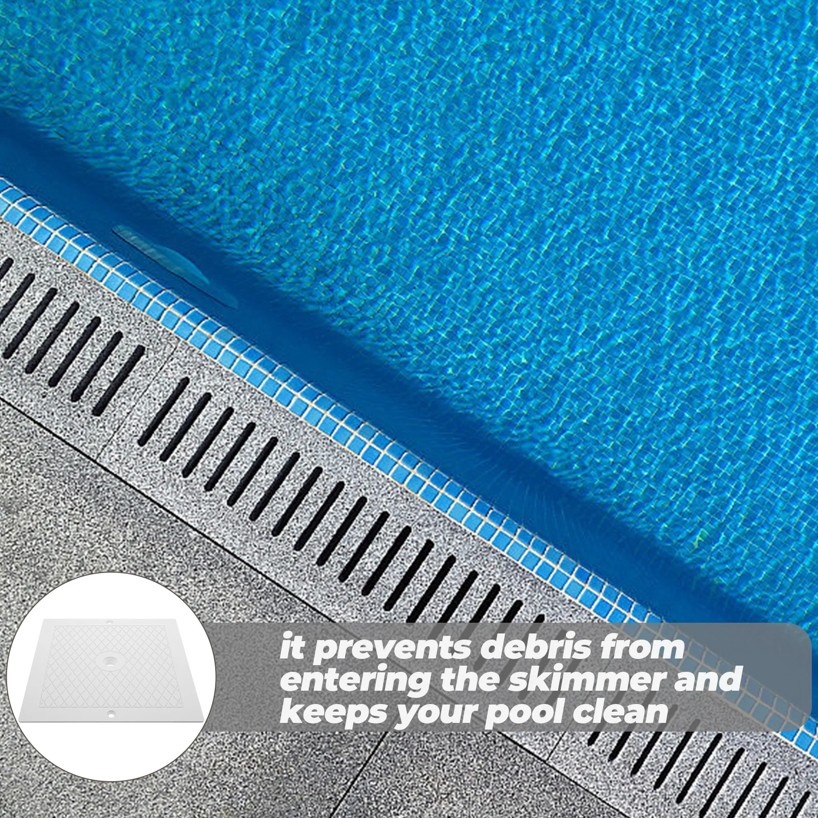 Square Skimmer Lid Cover for Pool Skimmer Replacement Part Swimming Pool Accessory Safety Splash Guard Debris Blocker Fits
Square Skimmer Lid Cover for Pool Skimmer Replacement Part Swimming Pool Accessory Safety Splash Guard Debris Blocker Fits