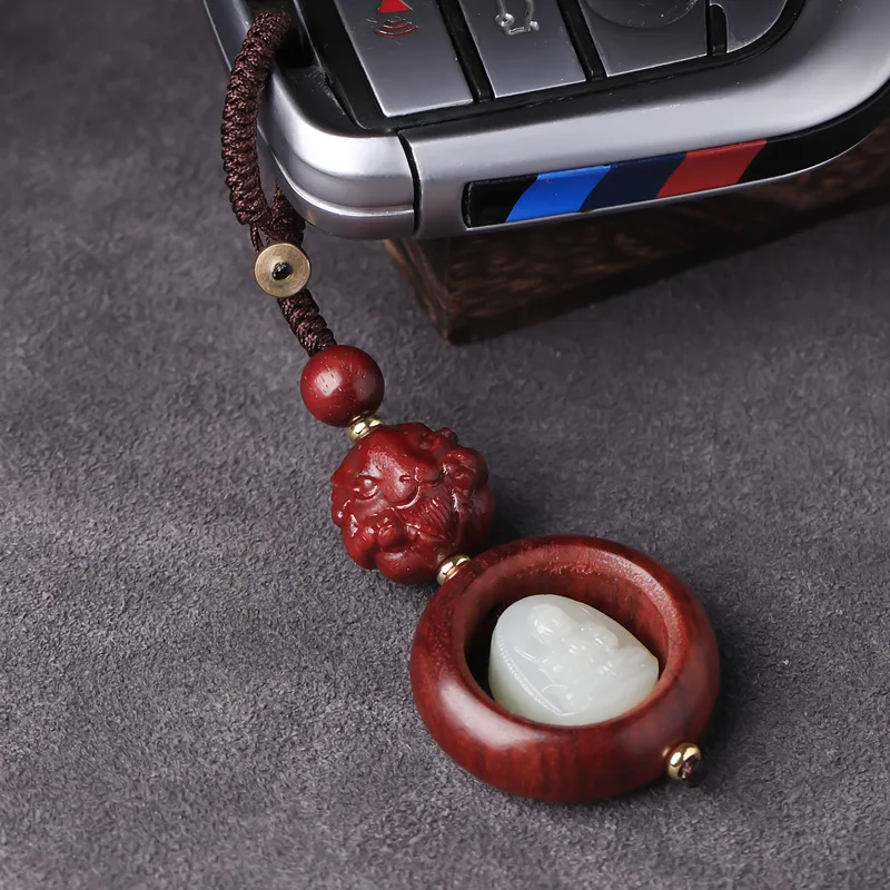 Red Sandalwood Chinese Zodiac Car Keychain Natural Hetian Jade Eight Patron Saints Phone Case Pendant Gifts
Red Sandalwood Chinese Zodiac Car Keychain Natural Hetian Jade Eight Patron Saints Phone Case Pendant Gifts