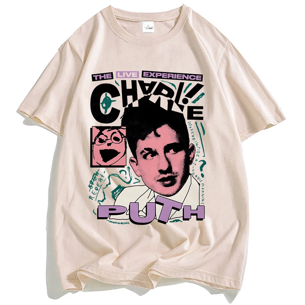Charlie Puth Live Experience T-shirt Cotton Loose Summer Male Tshirts Singer Graphic Printing T Shirt Unisex Streetwear Men Tees
Charlie Puth Live Experience T-shirt Cotton Loose Summer Male Tshirts Singer Graphic Printing T Shirt Unisex Streetwear Men Tees