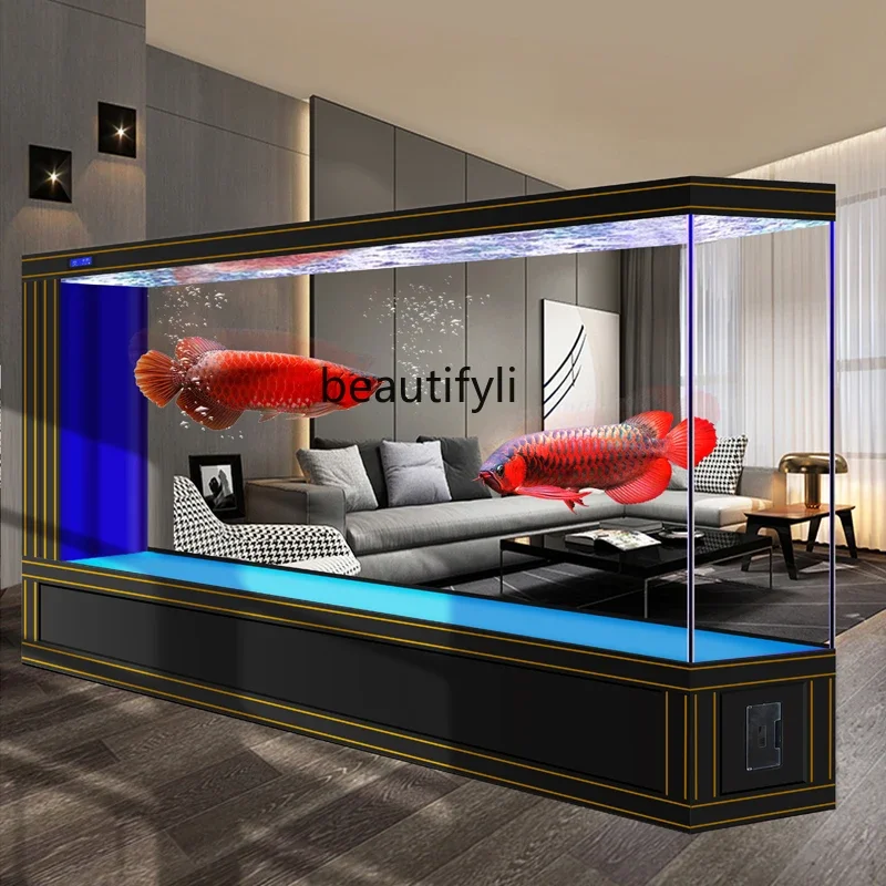 K185 Super large ultra-white glass fish tank entrance aquarium screen tank partition living room household floor
K185 Super large ultra-white glass fish tank entrance aquarium screen tank partition living room household floor