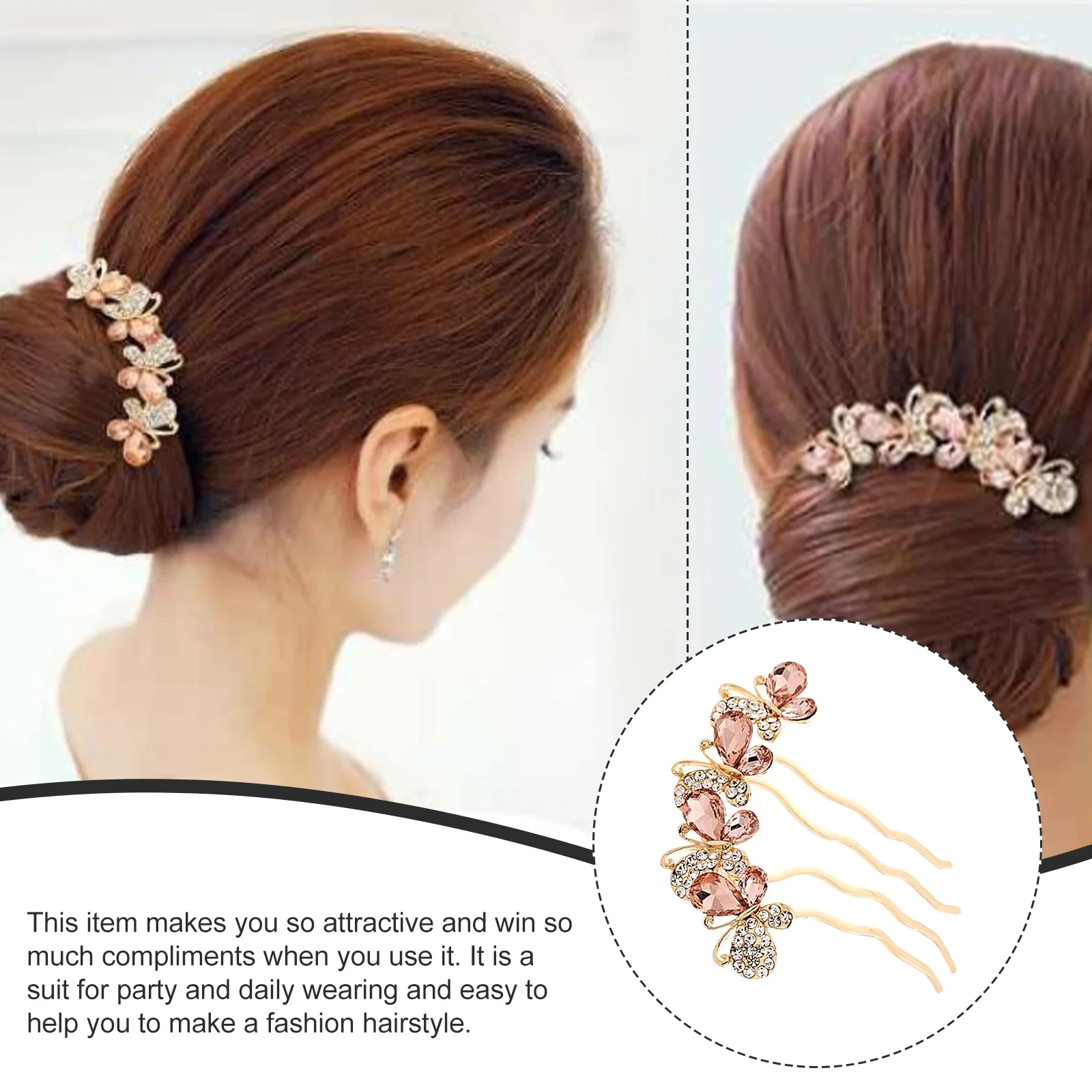 Retro Hairpins Butterflies Hair Stick Elegant Smooth Edges Bun Updo Party Ceremony Daily Wear Han Style
Retro Hairpins Butterflies Hair Stick Elegant Smooth Edges Bun Updo Party Ceremony Daily Wear Han Style