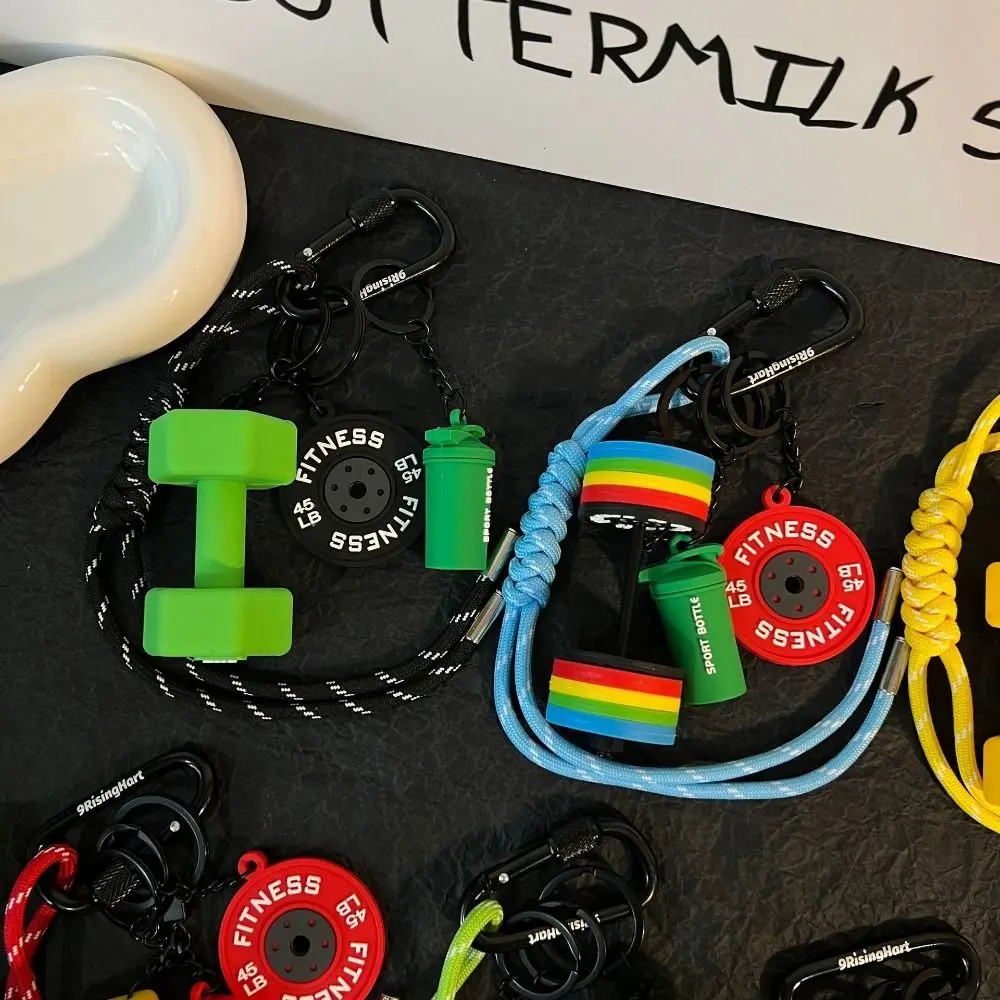 Mini Fitness Series Pendant with D-shaped Buckle Kettlebells Barbell Plates Key Chain Creative Bag Charm
Mini Fitness Series Pendant with D-shaped Buckle Kettlebells Barbell Plates Key Chain Creative Bag Charm