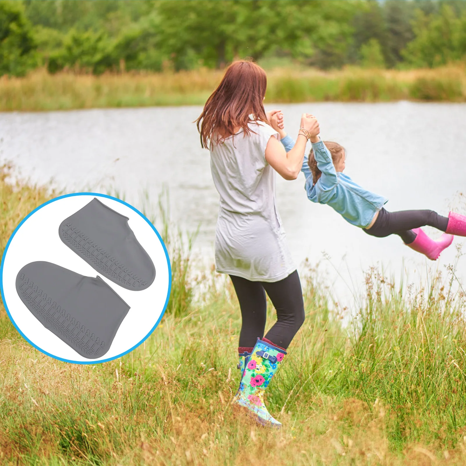 Rainproof Shoe Cover Silicone Protector Anti slip Waterproof Dustproof Outdoor Walking Shoes Cover Shoe Protector Reusable
Rainproof Shoe Cover Silicone Protector Anti slip Waterproof Dustproof Outdoor Walking Shoes Cover Shoe Protector Reusable