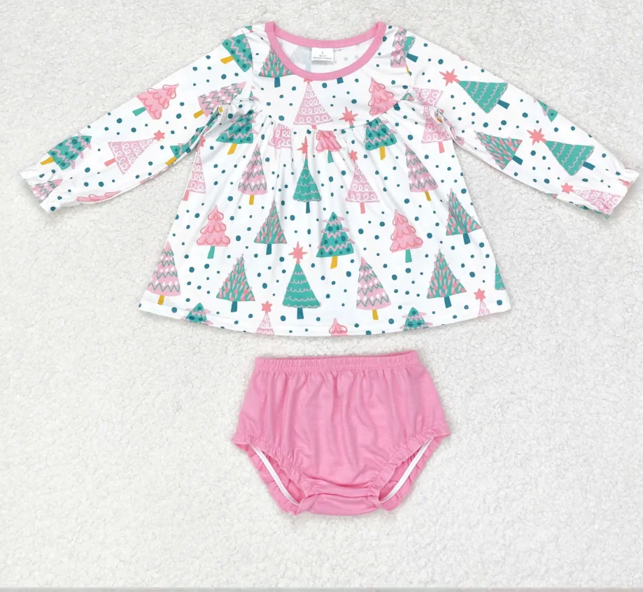 In Stock Baby Girl Long Sleeves Christmas Tree Children Cotton Bummie Shorts Infant Two Pieces Outfit
In Stock Baby Girl Long Sleeves Christmas Tree Children Cotton Bummie Shorts Infant Two Pieces Outfit