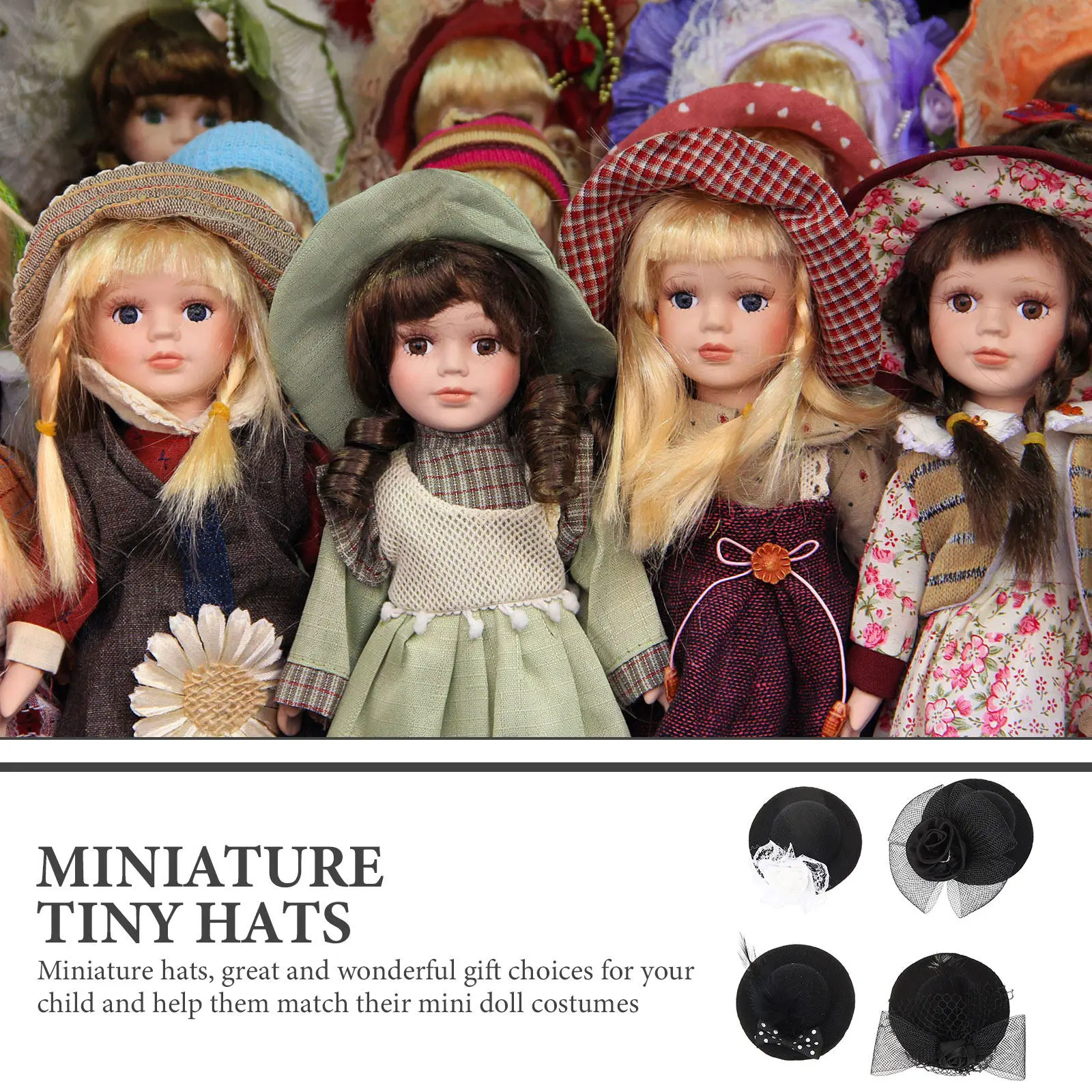 4Pcs Mini Top Hats Mesh Small Tea Party Hats DIY Dress Up Costume Accessories for Crafts and Kids Mini Top Hat
4Pcs Mini Top Hats Mesh Small Tea Party Hats DIY Dress Up Costume Accessories for Crafts and Kids Mini Top Hat