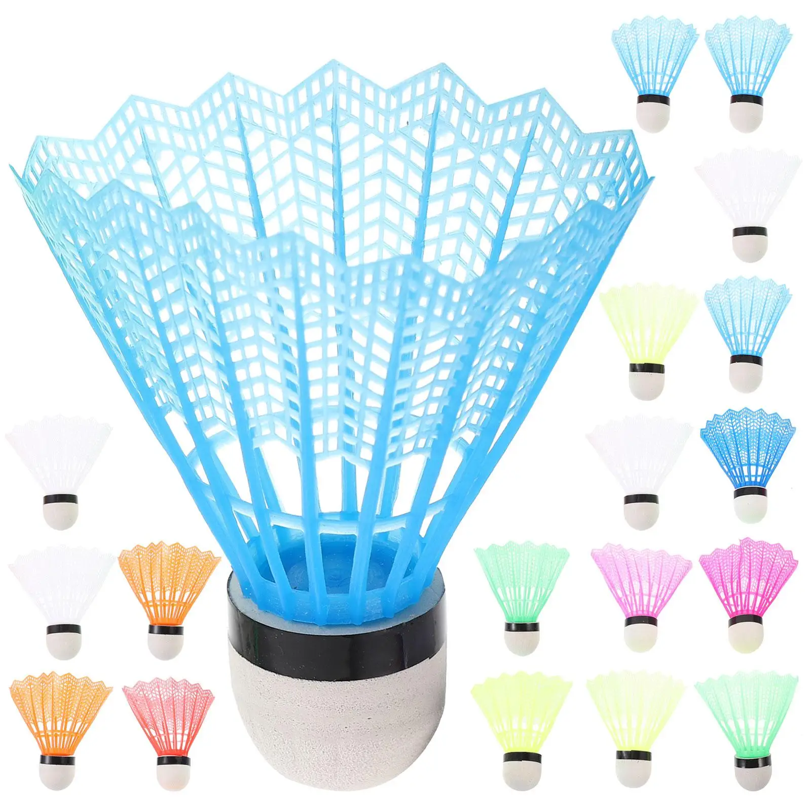 20 Pcs Plastic Badminton Shuttle Shuttlecock Colored Toy Shuttlecocks Beginner Child
20 Pcs Plastic Badminton Shuttle Shuttlecock Colored Toy Shuttlecocks Beginner Child