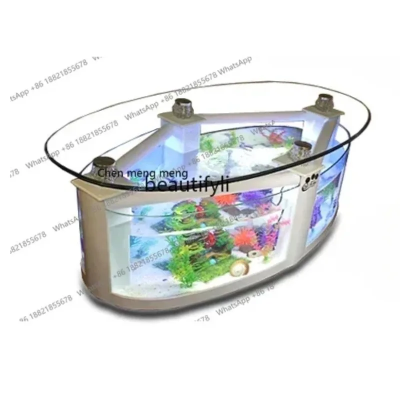 R cc182l Oval Coffee Table Fish Tank Living Room Ecological Aquarium Glass Large Medium Size Desktop Creativity Change Water Tur
R cc182l Oval Coffee Table Fish Tank Living Room Ecological Aquarium Glass Large Medium Size Desktop Creativity Change Water Tur