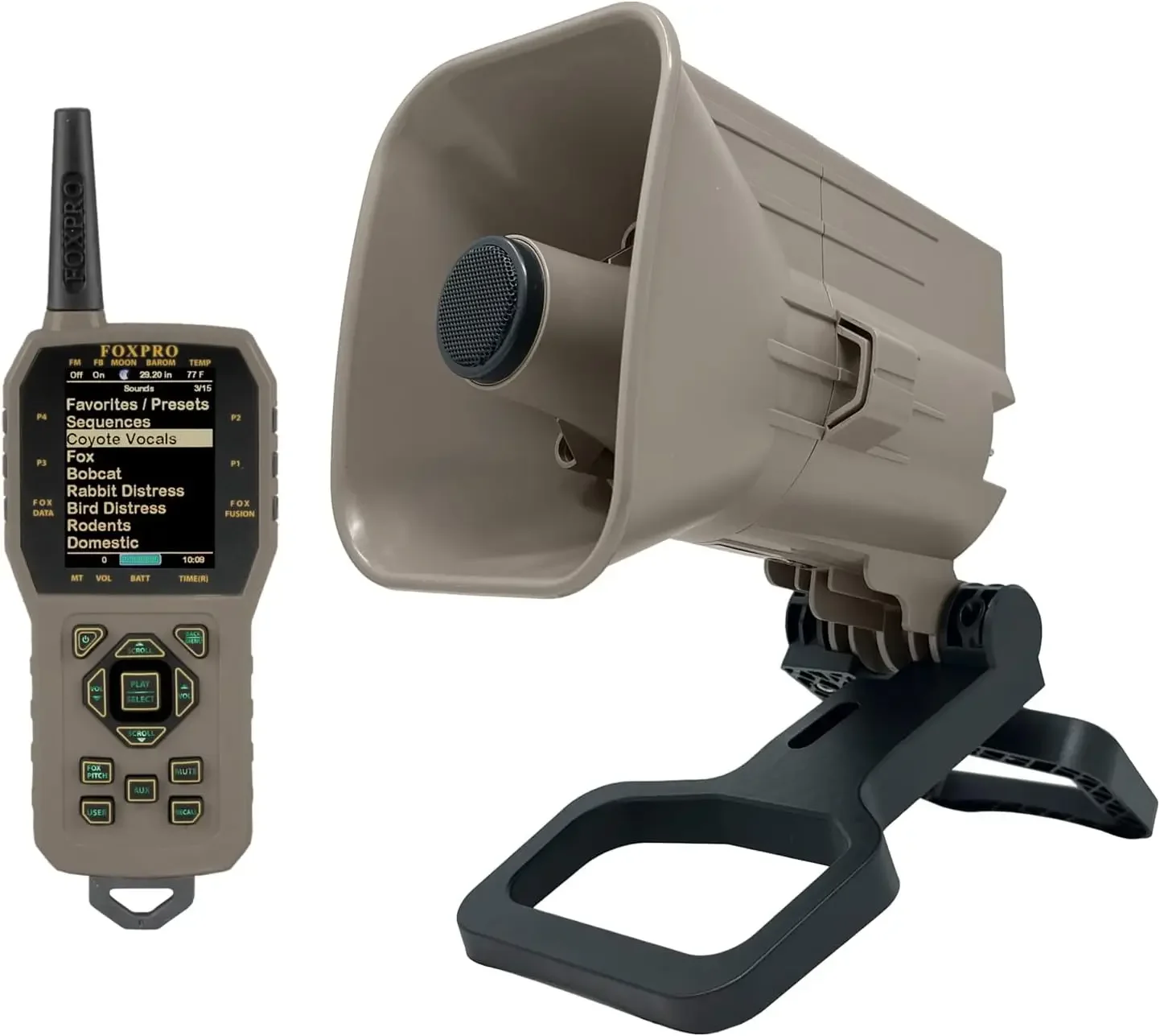 Electronic Predator Call - X Series - Coyote Call - Fox Call and More - Remote Operated and Programmable - American Made
Electronic Predator Call - X Series - Coyote Call - Fox Call and More - Remote Operated and Programmable - American Made