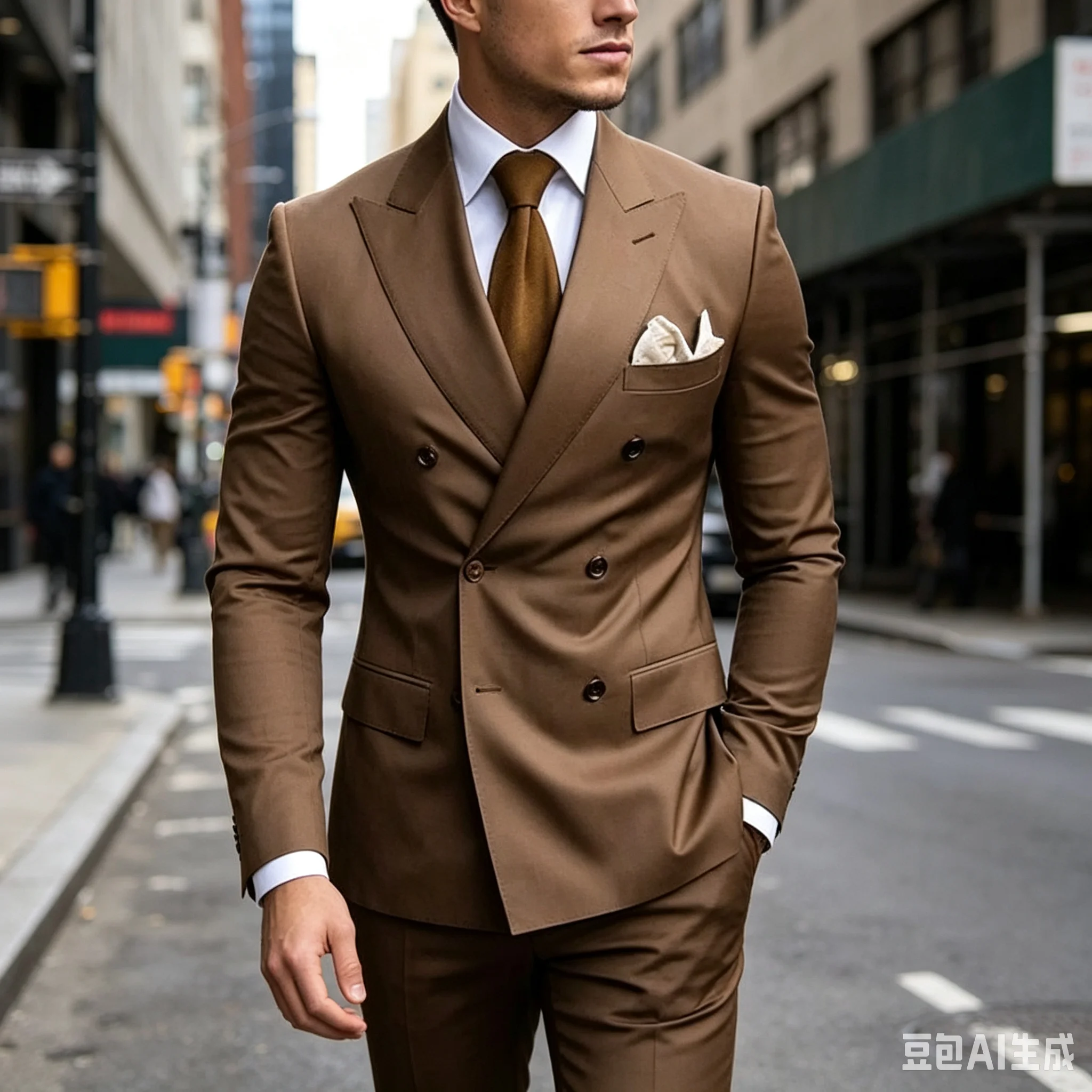 Brown Men's Wedding Suits 2 Piece Daily Double Breasted Six-buttons Blazer Pants Formal Business Suit Set Office Men Clothes
Brown Men's Wedding Suits 2 Piece Daily Double Breasted Six-buttons Blazer Pants Formal Business Suit Set Office Men Clothes